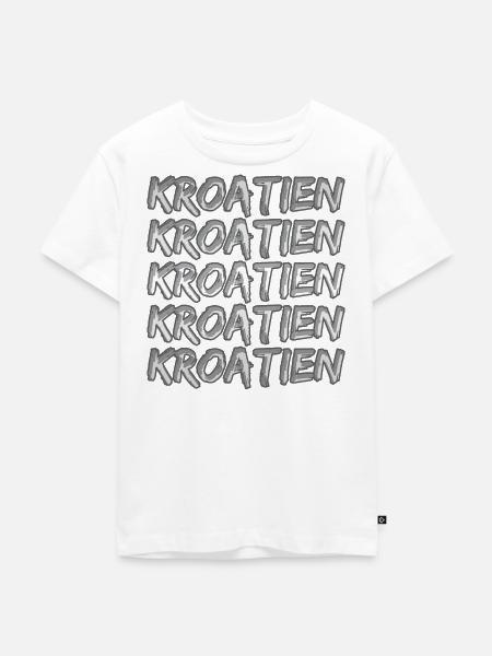 Kroatien - Kinder Premium Bio T-Shirt - Weiß