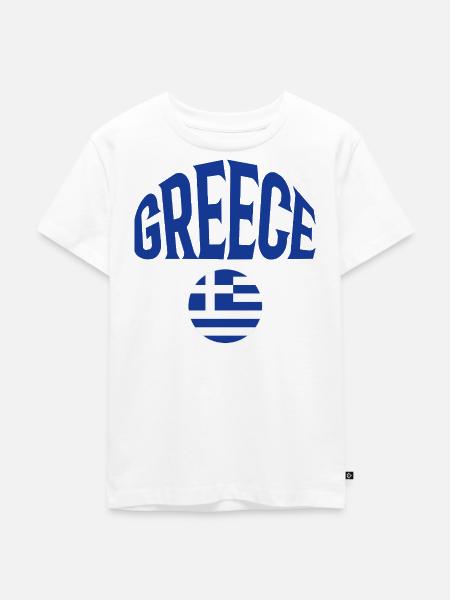 Greece - Kinder Premium Bio T-Shirt - Weiß