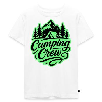 Équipe de camping - T-shirt Premium bio Enfant - blanc - Devant - Hailey (125cm)