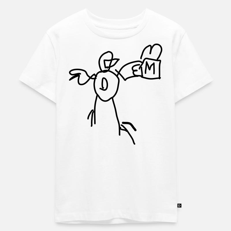 Canard avec menu de restauration rapide - T-shirt Premium bio Enfant - blanc