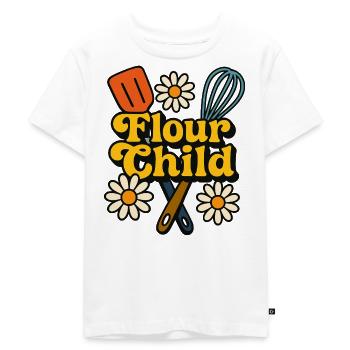 Mehlkind-Backkunst - Kinder Premium Bio T-Shirt - Weiß - Vorne - Hailey (125cm)