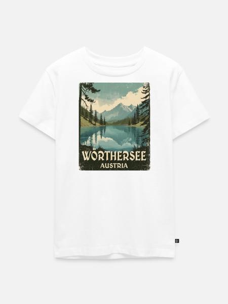 Wörthersee - Kinder Premium Bio T-Shirt - Weiß