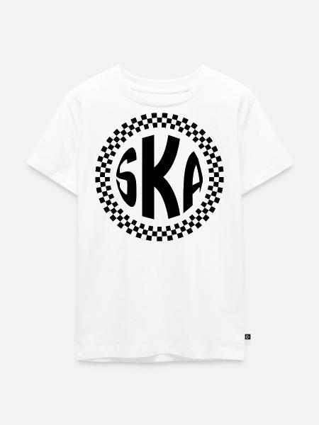 Ska – Logo - Kinder Premium Bio T-Shirt - Weiß