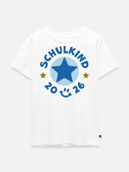 Schulkind 2026 Einschulung Schulanfang - Kinder Premium Bio T-Shirt - Weiß