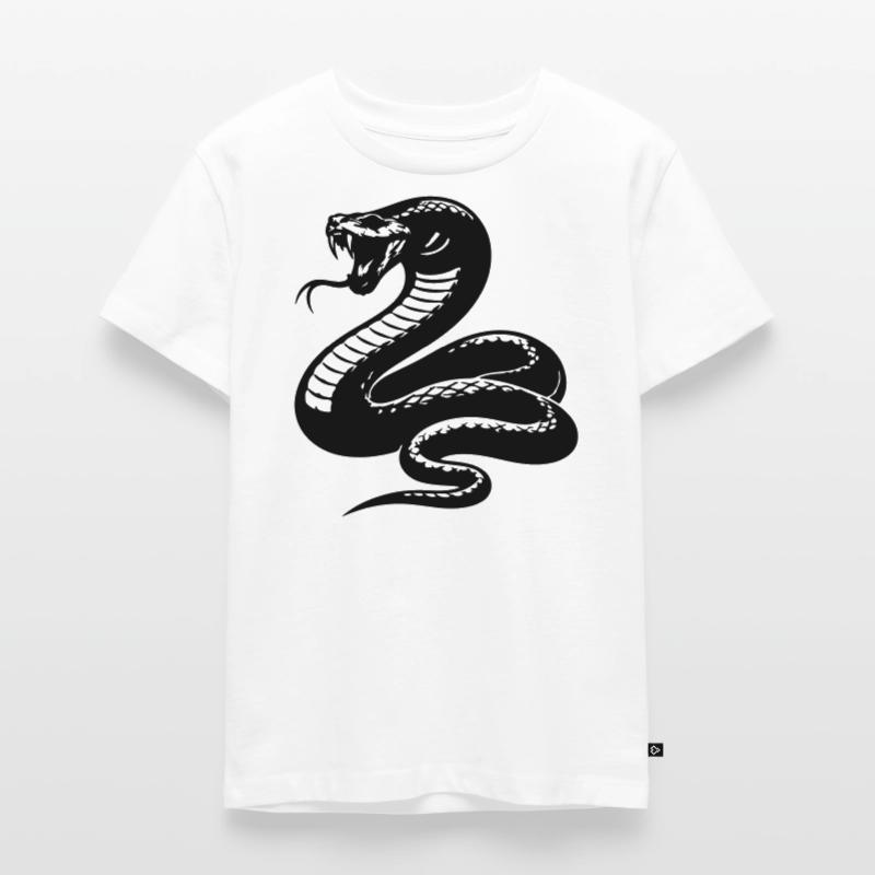Snake Python Silhouette Kids Premium Organic T-Shirt