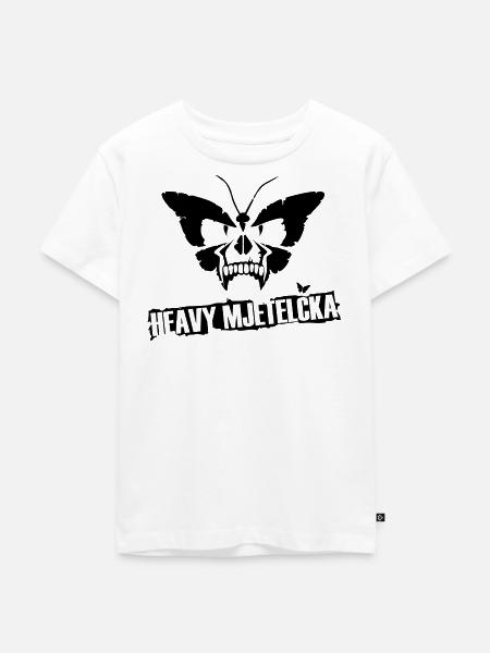 HEAVY MJETELČKA - Kinder Premium Bio T-Shirt - Weiß