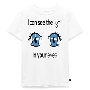 Graphique anime I Can See The Light In Your Eyes - T-shirt Premium bio Enfant - blanc - Devant - Hailey (125cm)