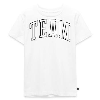 Team Outline - Kids Premium Organic T-Shirt - white - Front - Hailey (125cm)