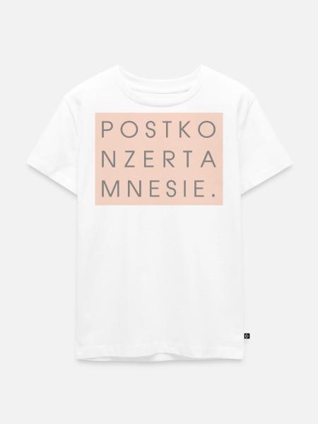 Postkonzertamnesie - Kinder Premium Bio T-Shirt - Weiß
