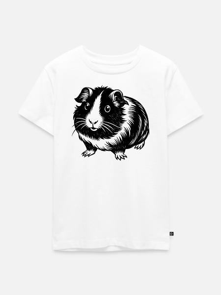 Meerschweinchen - Kinder Premium Bio T-Shirt - Weiß