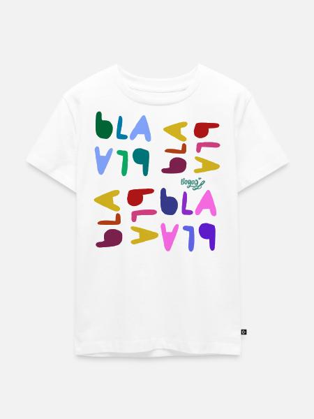 Bla bla bla  - Kinder Premium Bio T-Shirt - Weiß