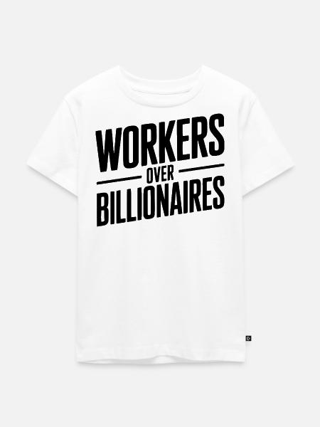 Arbeiter statt Milliardäre - Kinder Premium Bio T-Shirt - Weiß