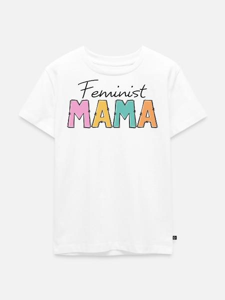 Feministin Mama - Kinder Premium Bio T-Shirt - Weiß