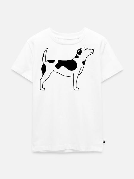 Hund - Kinder Premium Bio T-Shirt - Weiß