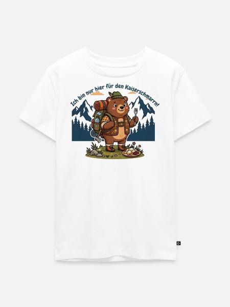 Kaiserschmarrn Wanderbär - Lustiges Wandershirt - Kinder Premium Bio T-Shirt - Weiß