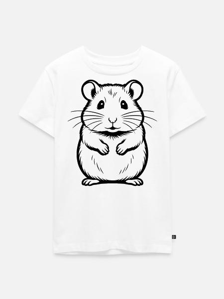 Hamster - Kinder Premium Bio T-Shirt - Weiß
