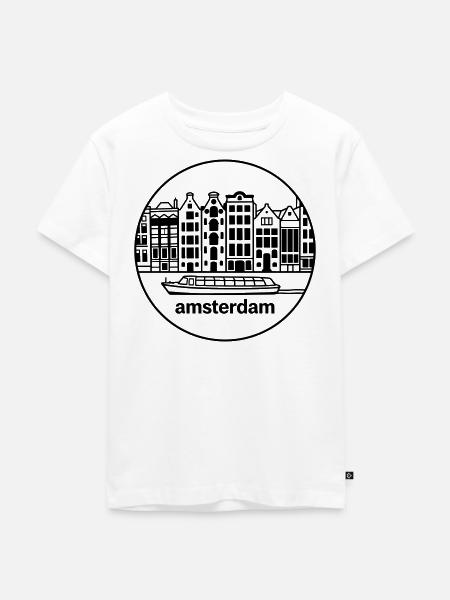 Amsterdam - Kinder Premium Bio T-Shirt - Weiß