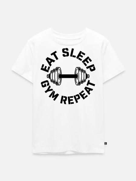 Fitnessstudio - Kinder Premium Bio T-Shirt - Weiß
