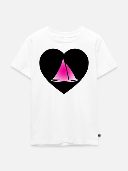 Segeln - Kinder Premium Bio T-Shirt - Weiß