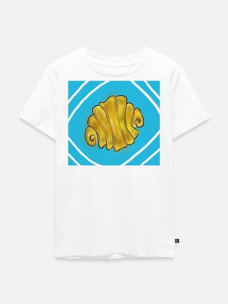 Franzbrötchen - Kinder Premium Bio T-Shirt - Weiß