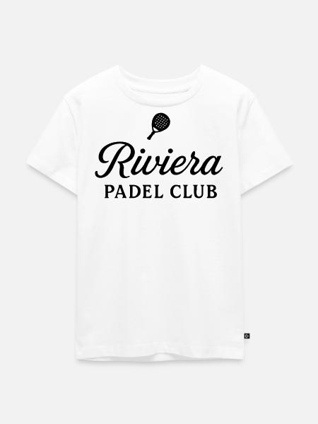 Riviera Padel Club Logo - Kinder Premium Bio T-Shirt - Weiß