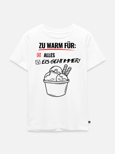 Zu Warm Für Alles -Hitzewelle -Sommer - Kinder Premium Bio T-Shirt - Weiß