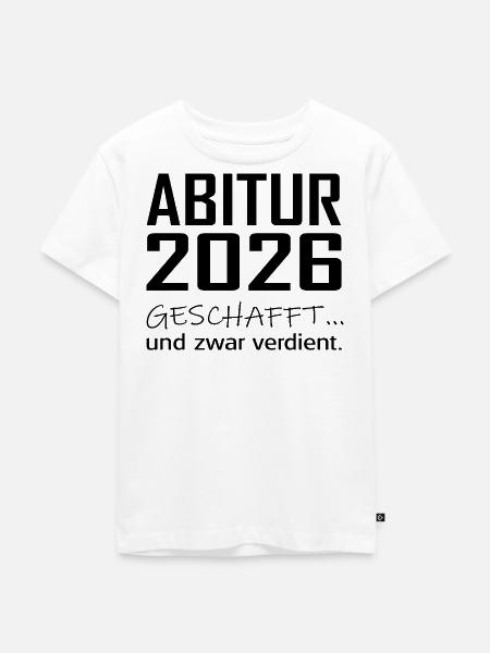 ABITUR - Kinder Premium Bio T-Shirt - Weiß