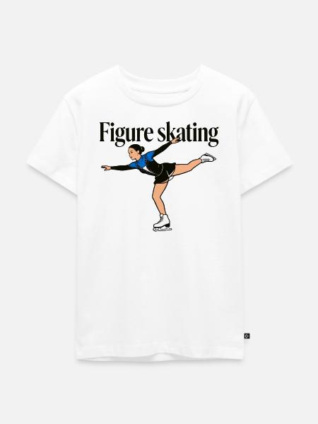 Eiskunstlauf - Kinder Premium Bio T-Shirt - Weiß