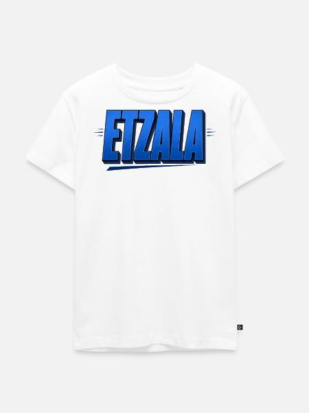 Etzala – fränkischer Mundart - Kinder Premium Bio T-Shirt - Weiß