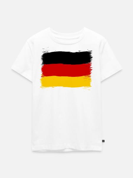 Deutschland Fanshirt für Deutschland Fans - Kinder Premium Bio T-Shirt - Weiß
