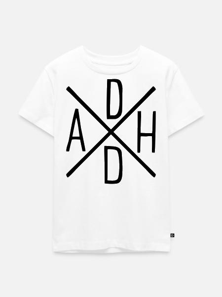 ADHS - Kinder Premium Bio T-Shirt - Weiß