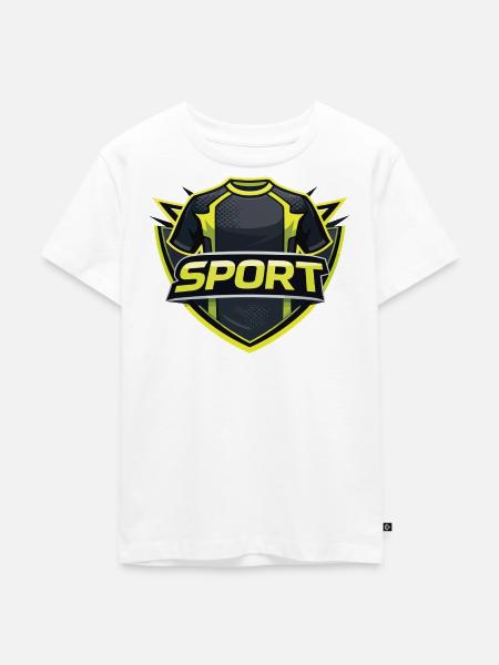 Sport - Kinder Premium Bio T-Shirt - Weiß