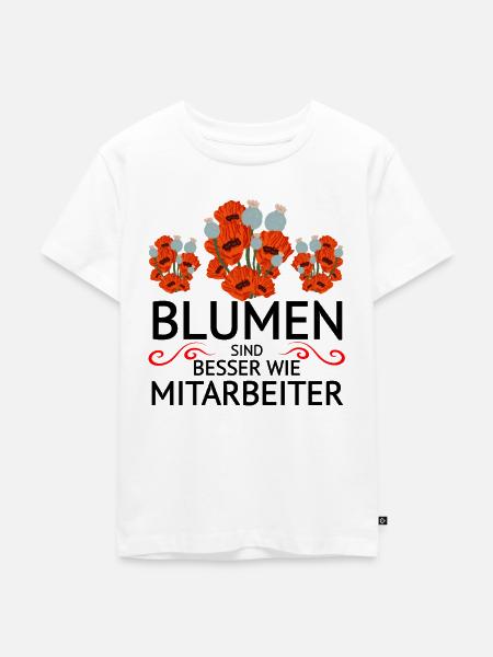 Mitarbeiter Frust lustiger Spruch - Kinder Premium Bio T-Shirt - Weiß