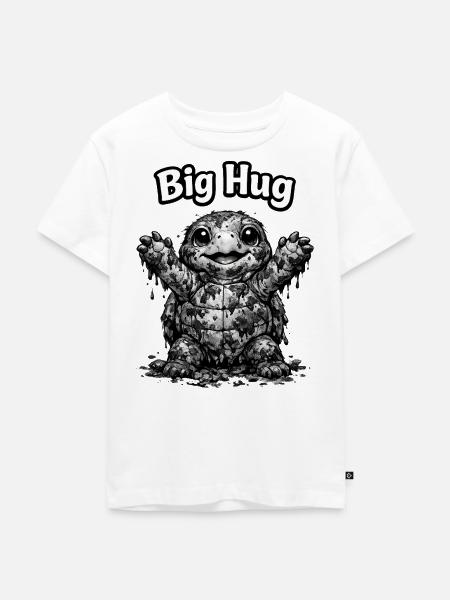 Schildkröten Umarmung - Kinder Premium Bio T-Shirt - Weiß