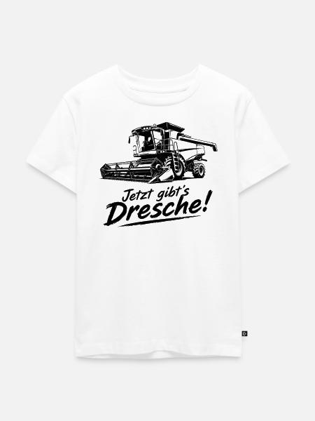 Dresche Jubel Mähdrescher - Kinder Premium Bio T-Shirt - Weiß
