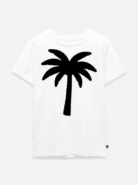 Palme - Kinder Premium Bio T-Shirt - Weiß