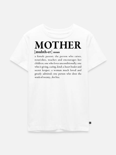 Mutter - Kinder Premium Bio T-Shirt - Weiß