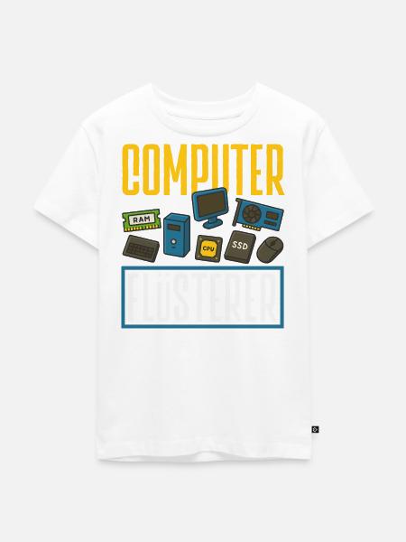 Computer Flüsterer Informatiker - Kinder Premium Bio T-Shirt - Weiß