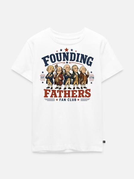 Fanclub der Gründerväter Lustige Gründerväter - Kinder Premium Bio T-Shirt - Weiß