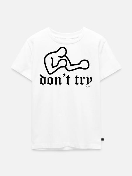 Versuch es nicht, Bukowski - Kinder Premium Bio T-Shirt - Weiß