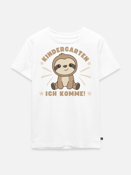 Kindergarten Ich Komme Kindergartenkind - Kinder Premium Bio T-Shirt - Weiß