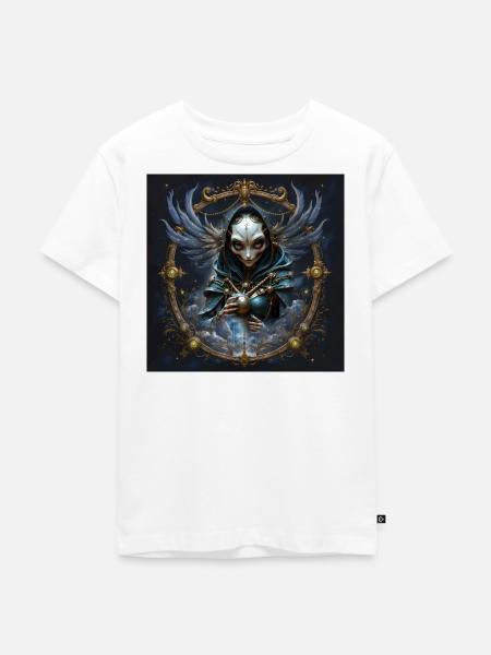 Himmlischer Wächter mit Sphäre - Kinder Premium Bio T-Shirt - Weiß