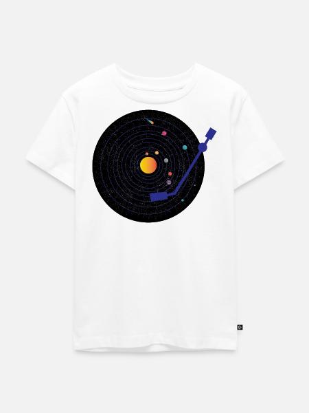Vinyl - Kinder Premium Bio T-Shirt - Weiß