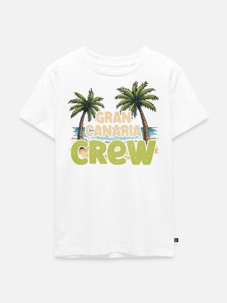 Gran Canaria Crew - Kinder Premium Bio T-Shirt - Weiß
