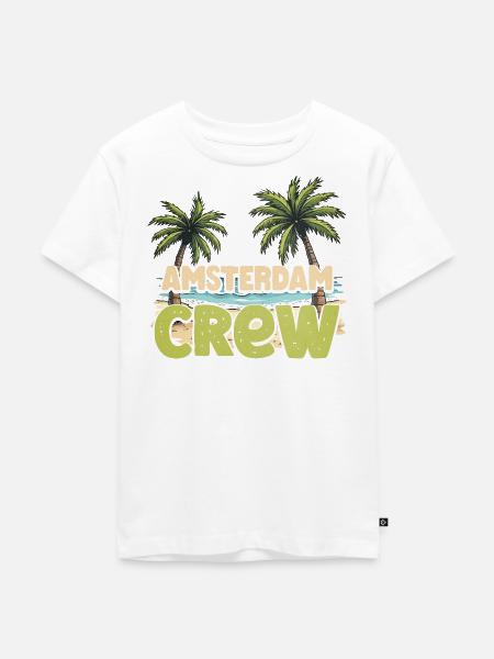 Amsterdam Crew - Kinder Premium Bio T-Shirt - Weiß