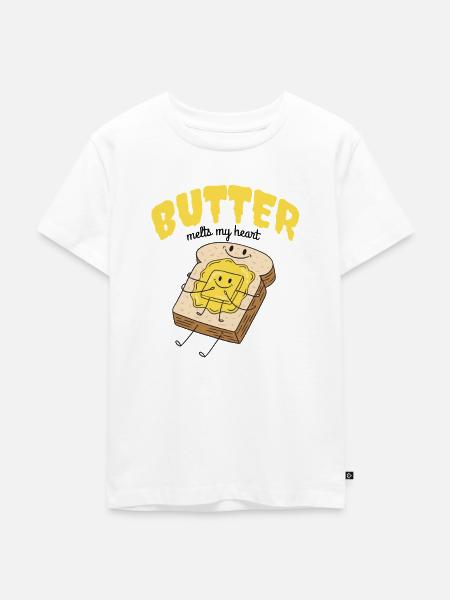 Toast & Butter - Kinder Premium Bio T-Shirt - Weiß