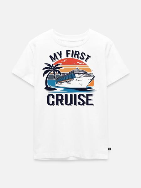 Meine erste Kreuzfahrt - Kinder Premium Bio T-Shirt - Weiß