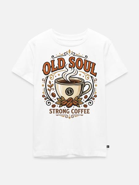 Old Soul Coffee - Kinder Premium Bio T-Shirt - Weiß