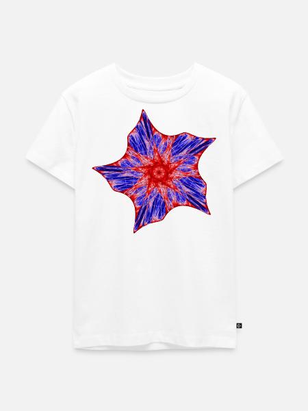 Kosmischer Seestern - Kinder Premium Bio T-Shirt - Weiß