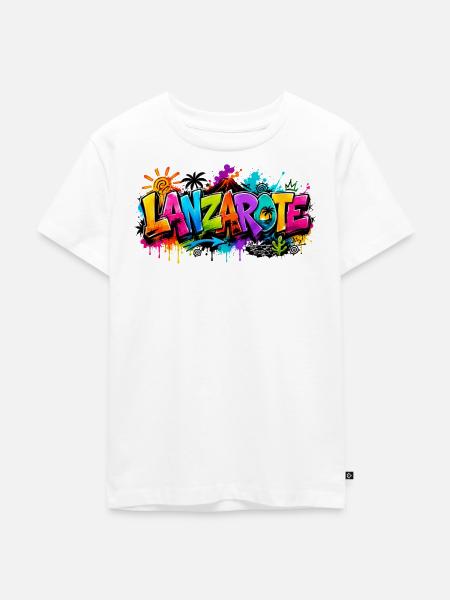 Lanzarote - Graffiti - Canary Islands - Kanaren - Kinder Premium Bio T-Shirt - Weiß